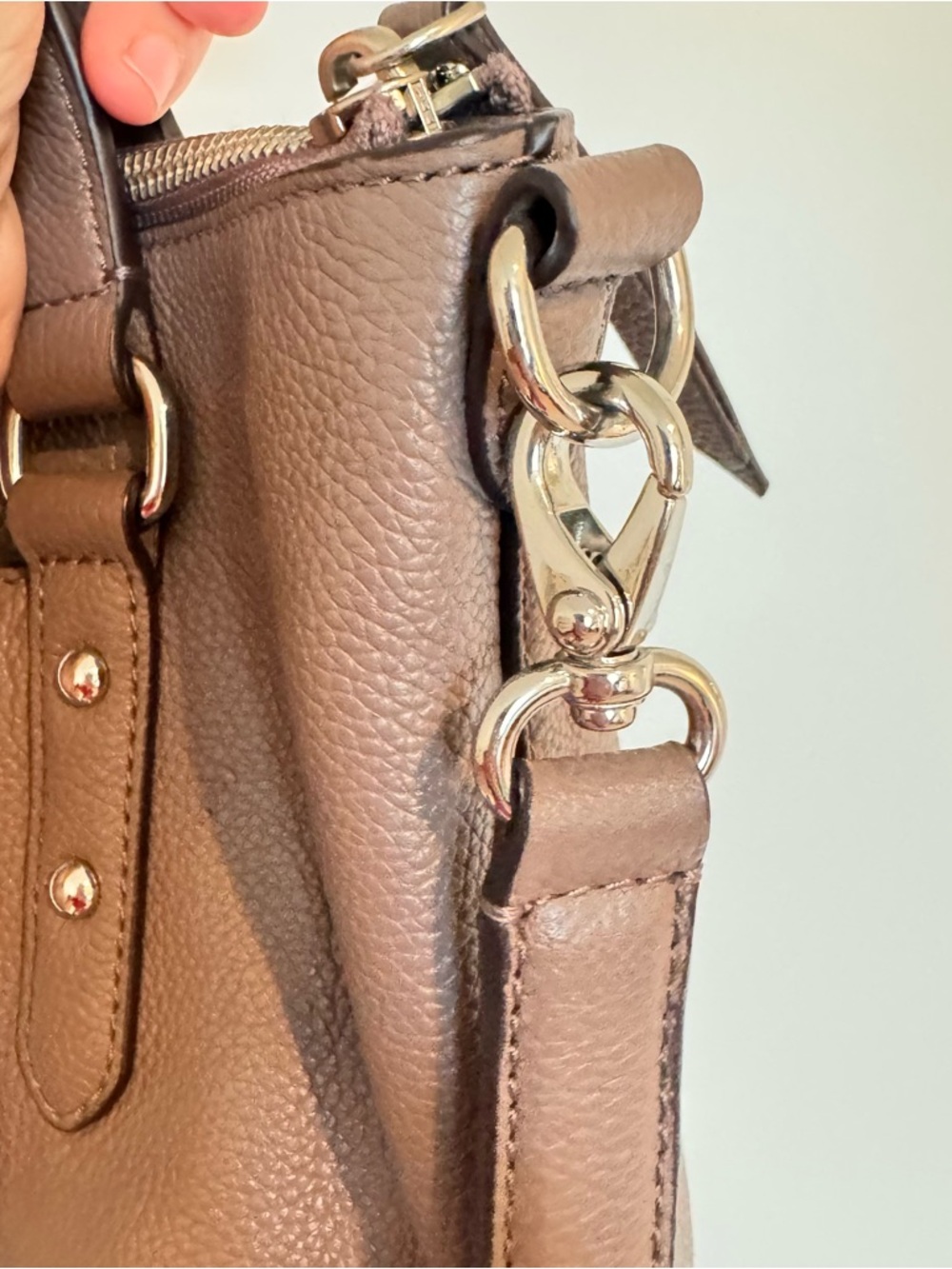 Kate Spade Larchmont Avenue Walnut Crossbody Shoulder Bag Leather EUC - Picture 5 of 11